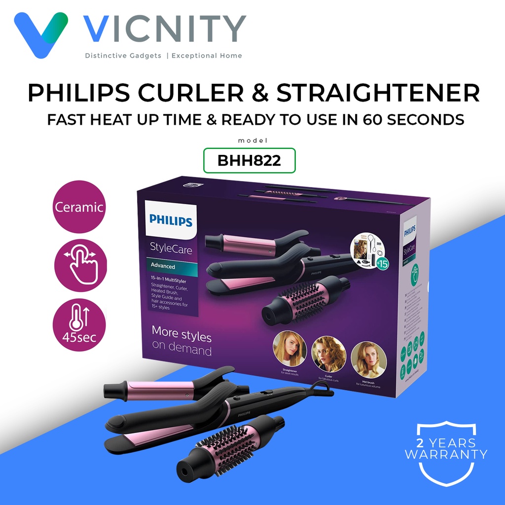 Philips Stylecare Multi Hair Styler Curler And Straightener Bhh822 15 Attachments Bhh811 5