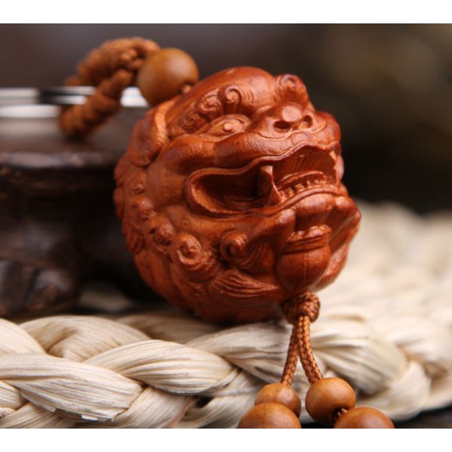 Buy 桃木木雕刻貔貅天禄辟邪百解双貔貅咬钱貔貅葫芦貔貅钱袋貔貅桃木貔貅招财进宝貔貅pixiu Peach Wood 送礼自用皆宜招财旺财