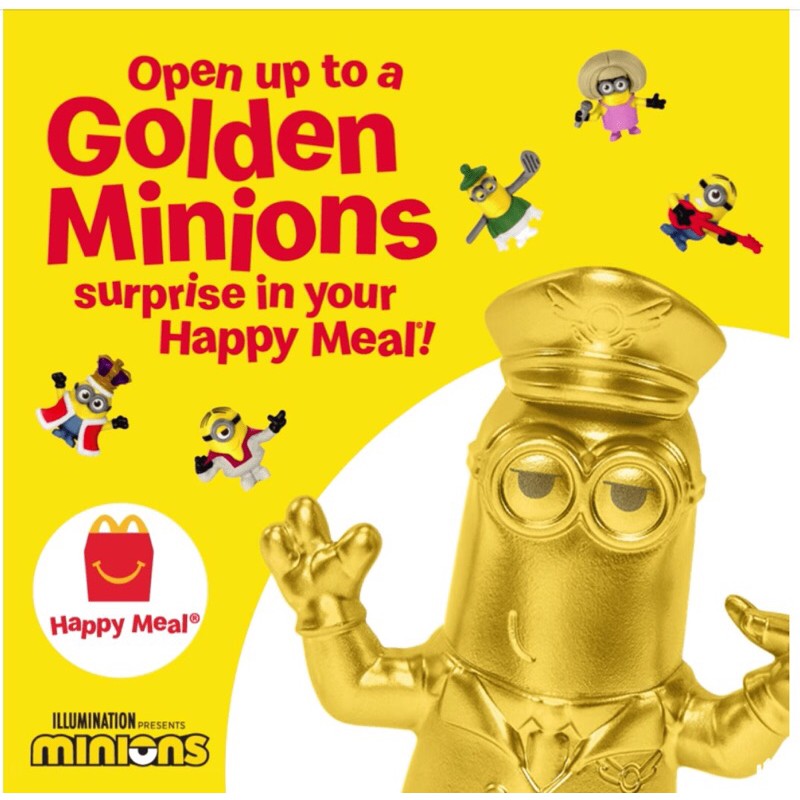 🚀RESTOCK🚀 McD GOLD Minions Limited Edition 2020 Shopee Malaysia