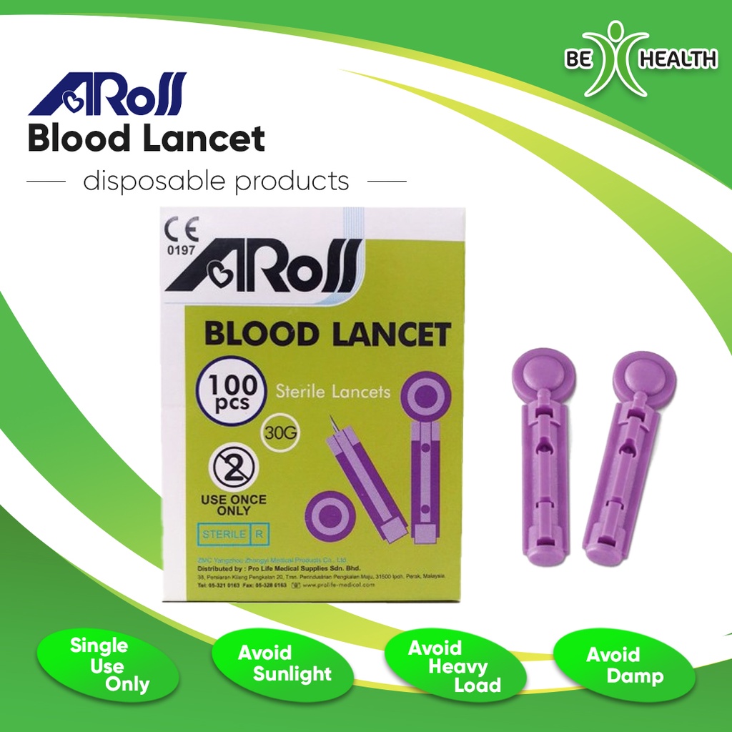 ( Ready Stock) Aros / Primes Blood Lancet Universal type / Lancet