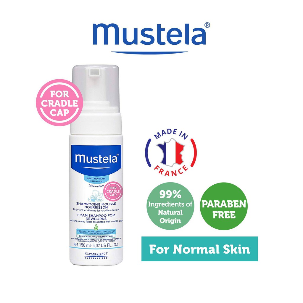 mustela foam shampoo for newborns