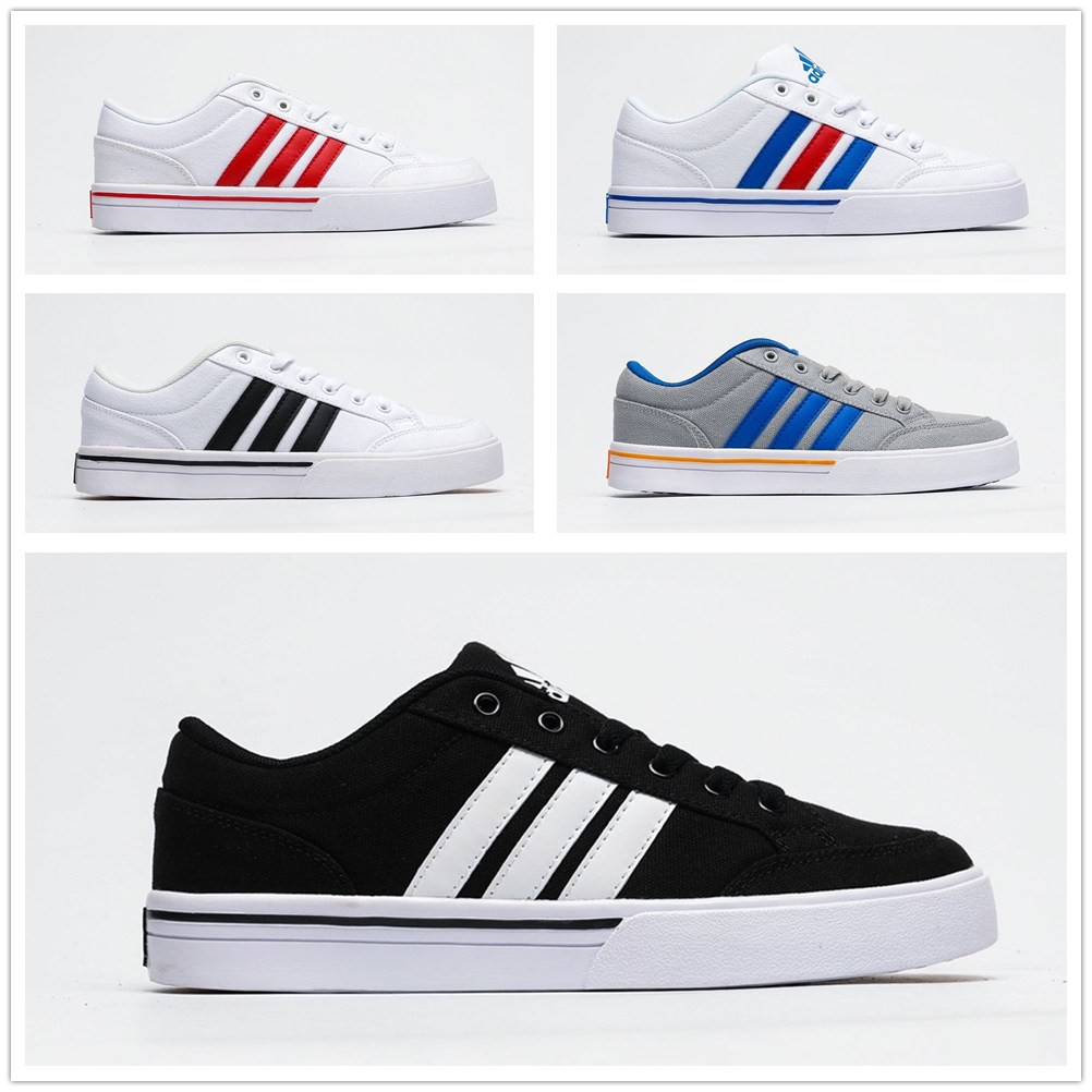 Hot Stock】 Adidas Gvp Canvas Star Sneaker White Men Shoes Low Top Free 36-44size | Shopee Malaysia