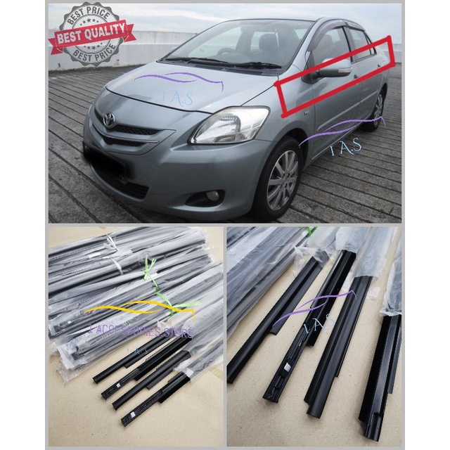 TOYOTA VIOS (20082013) NCP93 VIOS DOOR MOULDING / RUBBER / OUTER STRIP
