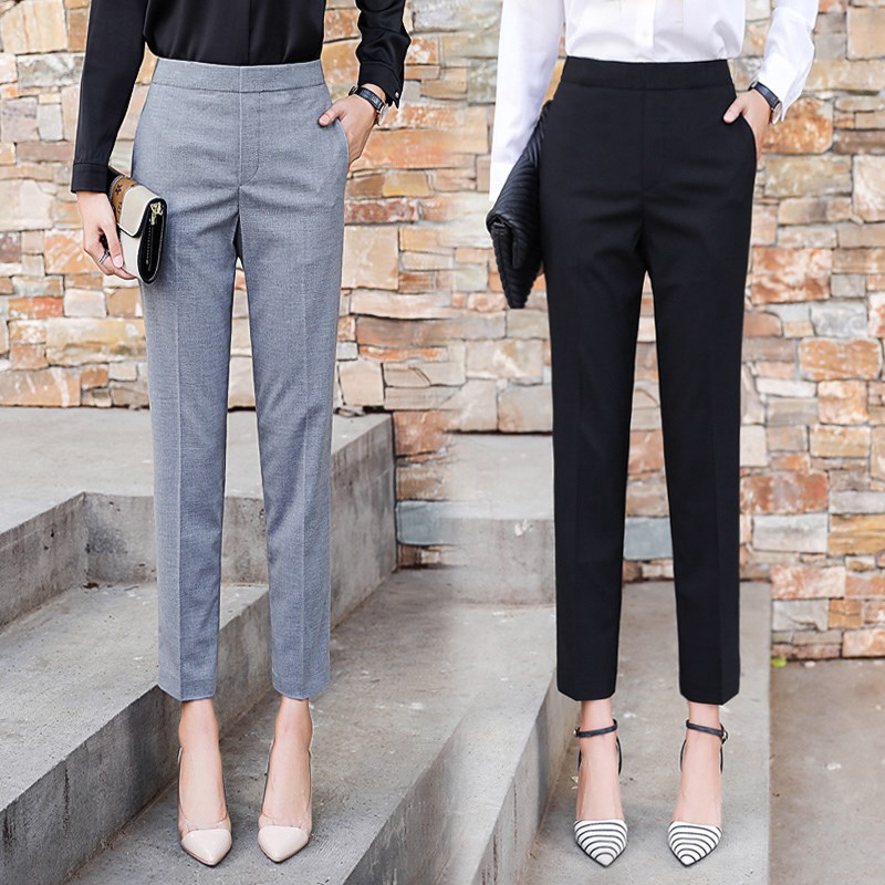 womens high waisted formal trousers