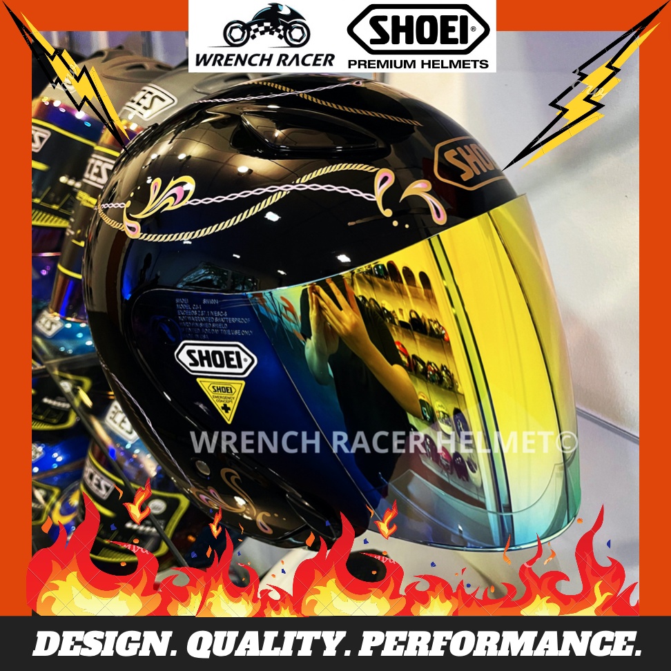 Helmet SHOEI JSTREAM Amo Black / White Helmet / Visor CJ1 (Premium 1 to