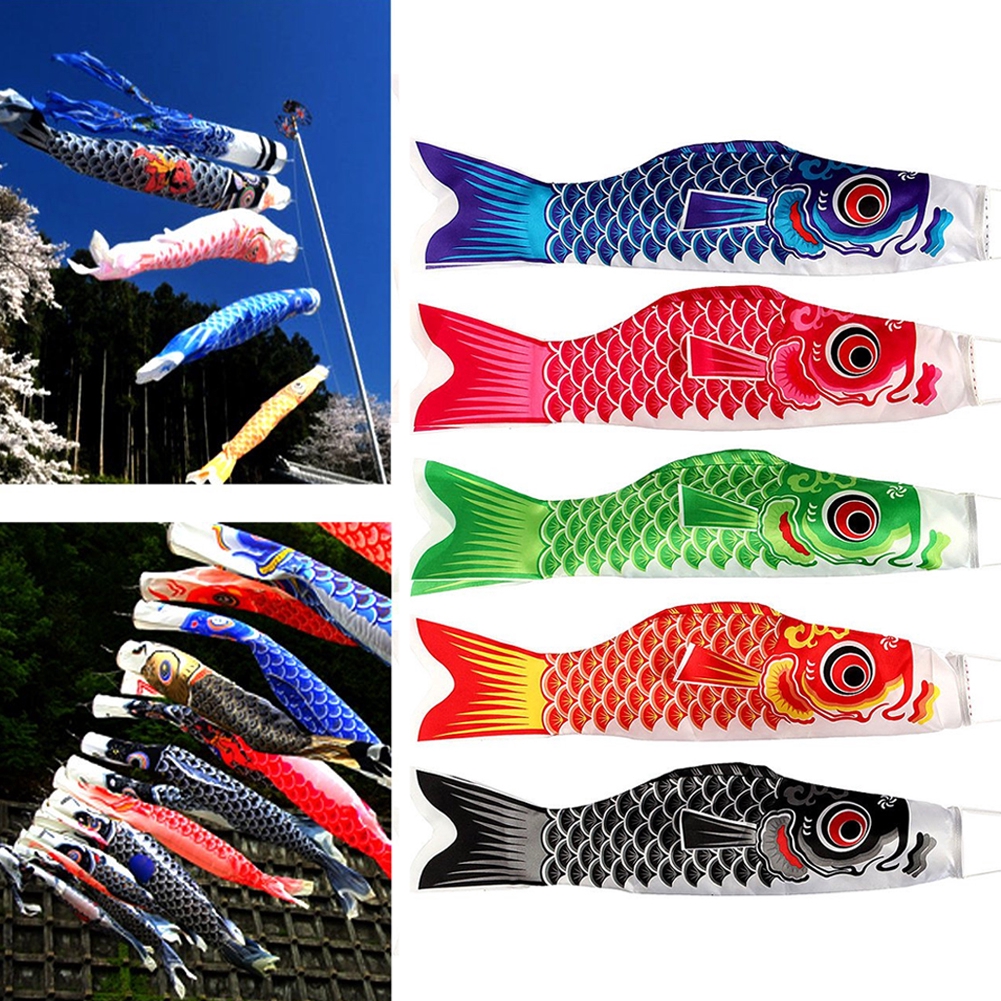 for Japanese Sushi Bar Izakaya Room Boao 5 Pieces Colors Japanese Carp Windsock Streamer 5 Pieces Swivel Hooks Fish Flag Kite Koinobori Home Outdoors Hanging Decoration 