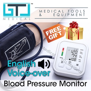 TGL Blood Pressure Monitor Automatic Voice Function Digital LCD Arm BP Cuff Measuring Tekanan Darah Sphygmomanometer