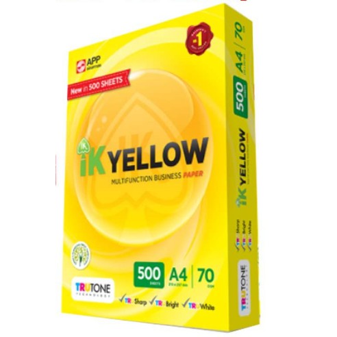 Ik Yellow Multifunction Business Paper A4 70gsm 500 Sheets Kertas 1rim Shopee Malaysia