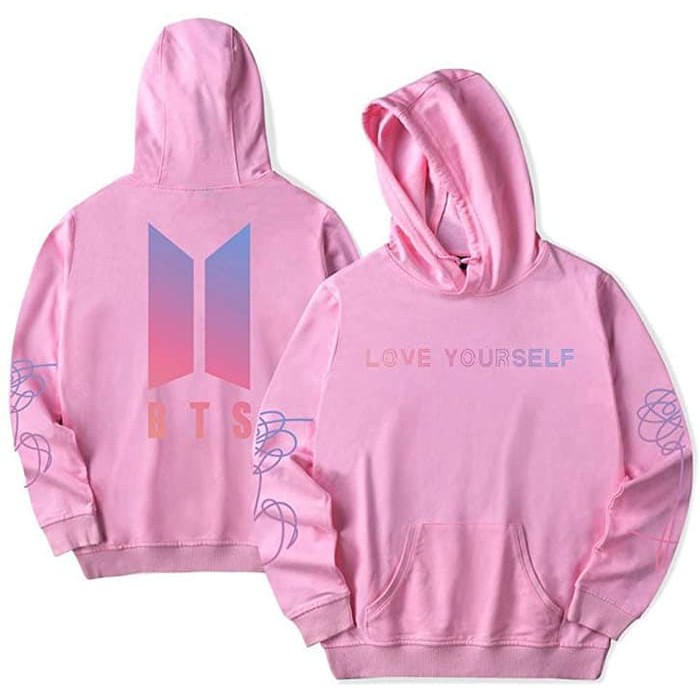 bts hoodie pink