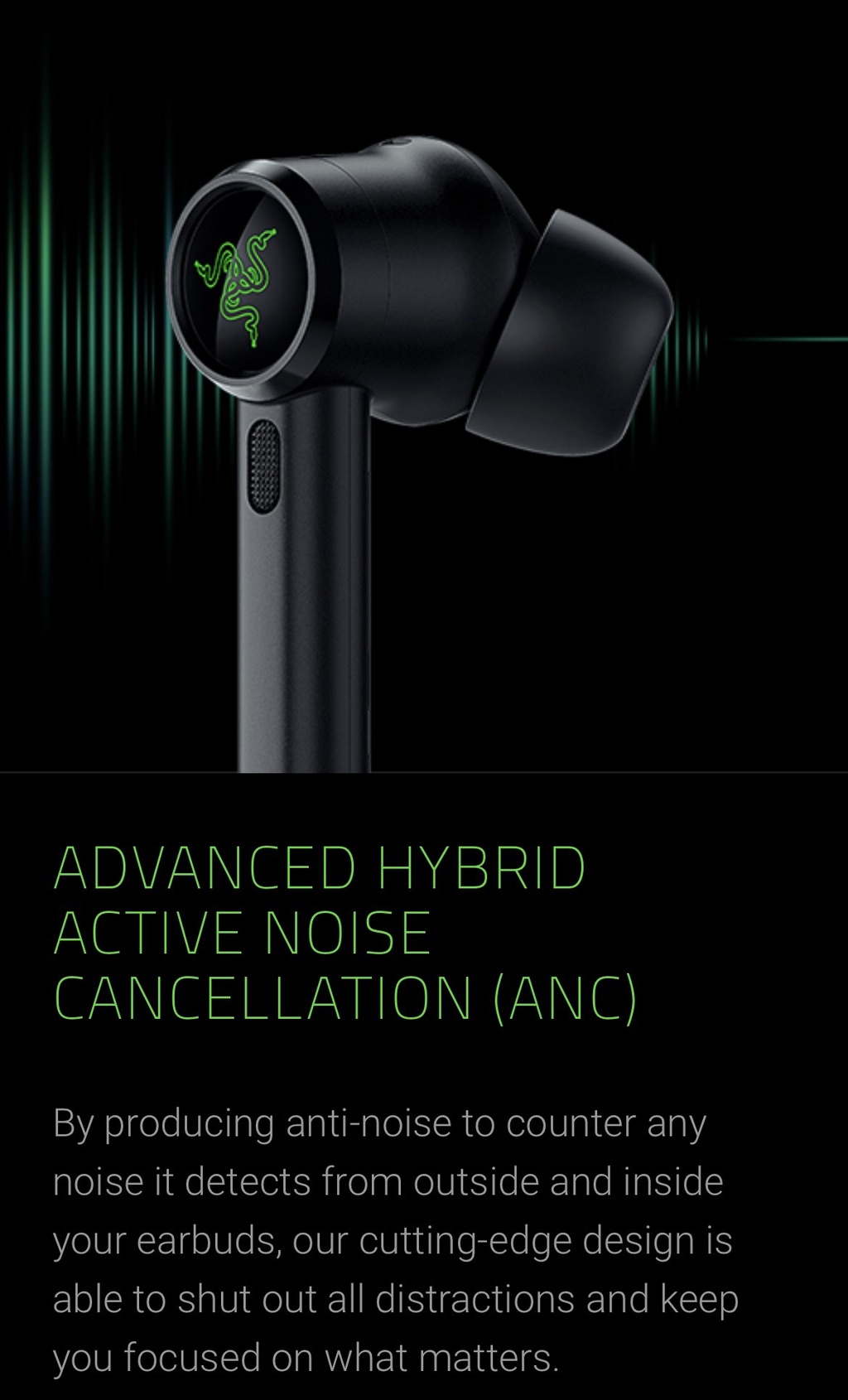 Razer Hammerhead True Wireless Pro - THX® Certified True Wireless