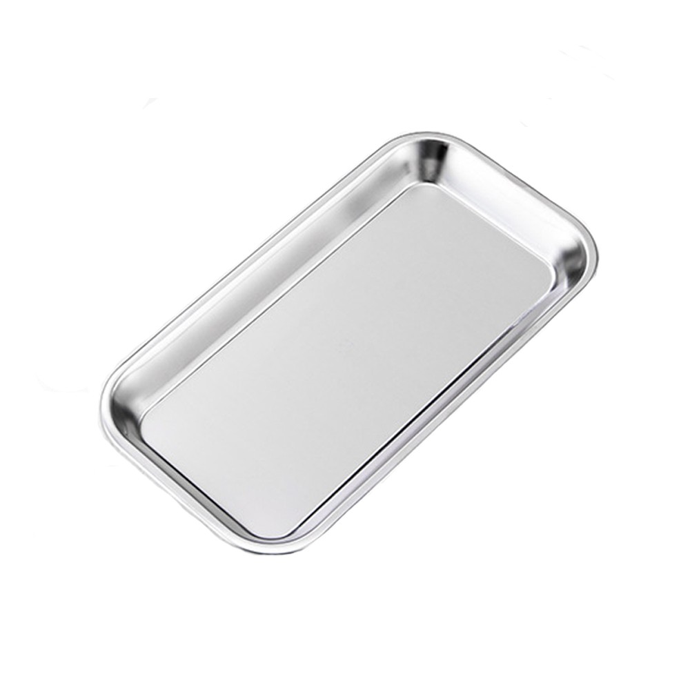 Stainless Steel Medical Surgical Tray Dental Dish Lab Instrument Tools 22x11x2cm