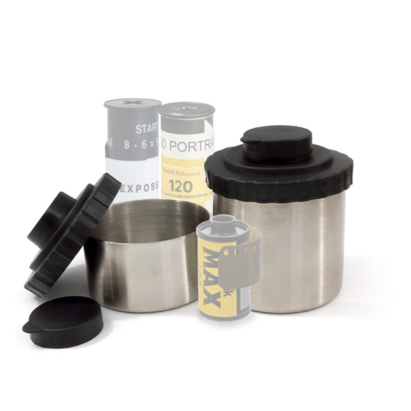 Konica Chery Stainless Steel 35MM and 120MM Film Developing Tank Set with Soft Cover Made in