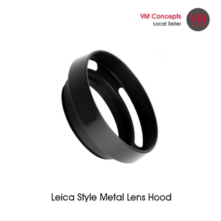 37mm, 43mm, 46mm, 49mm, 52mm Leica Style Vented Metal Lens Hood for Camera Lenses (Ready Stocks)