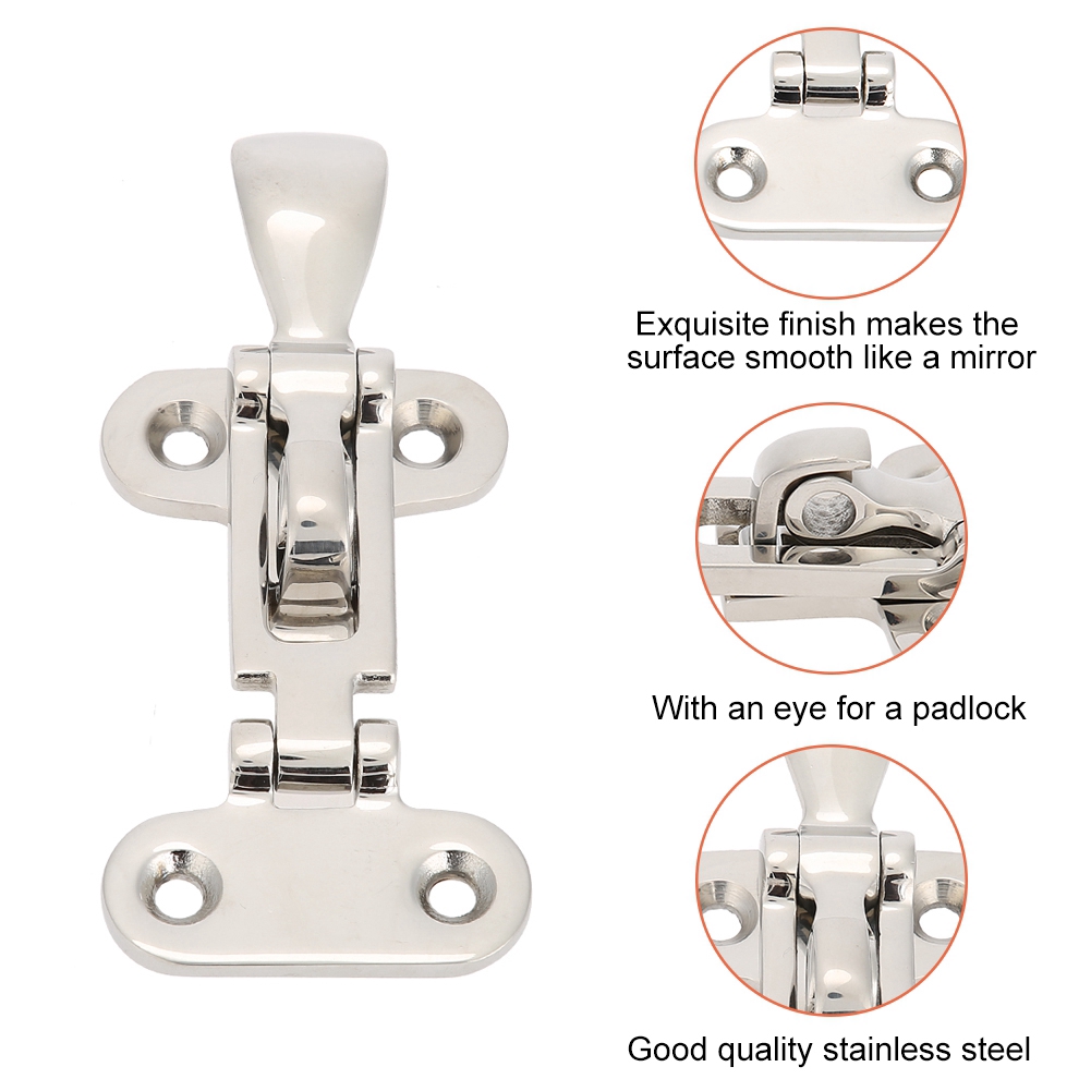 Fastener Boat Cabinet Latch Hasp Hatch Marine Clamp Deck Lock