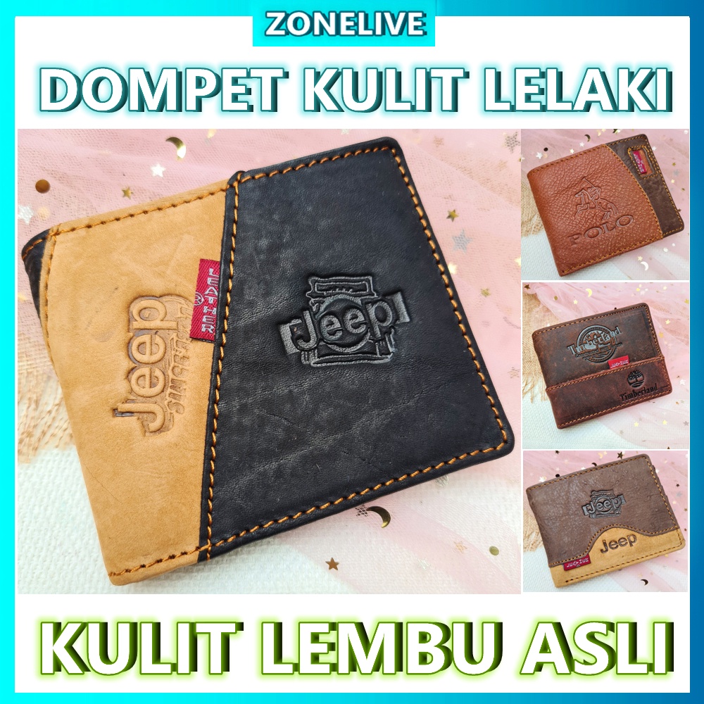 CARD WALLET*100% KULIT LEMBU DOMPET PENDEK LELAKI GENUINE COW LEATHER SHORT WALLET MEN ♨️READY STOCK *SMALL WALLET PURSE