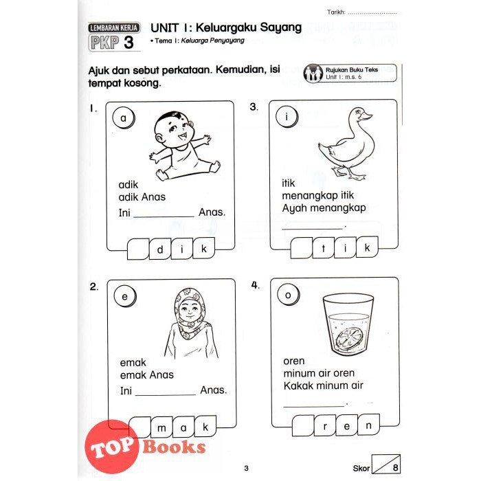 Lembaran Kerja Tambah Prasekolah Mosop Riset