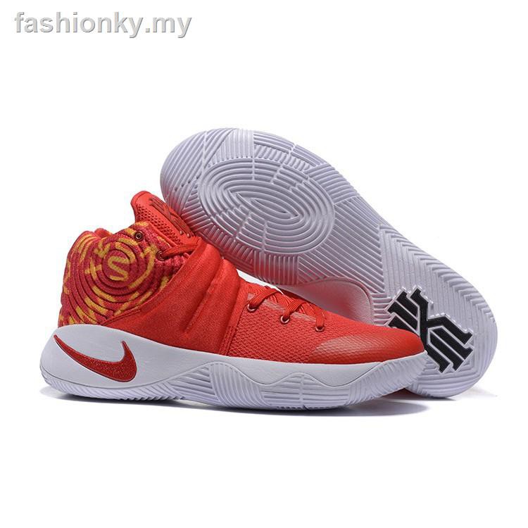 kyrie 2 shoes red and white