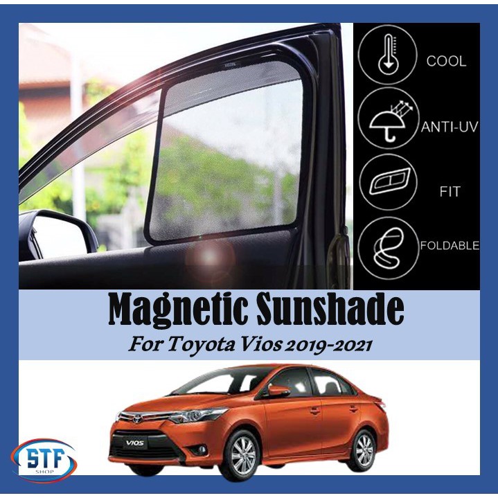 Toyota Vios 2019-2022 Magnetic Oem Sunshade 4 Pcs 