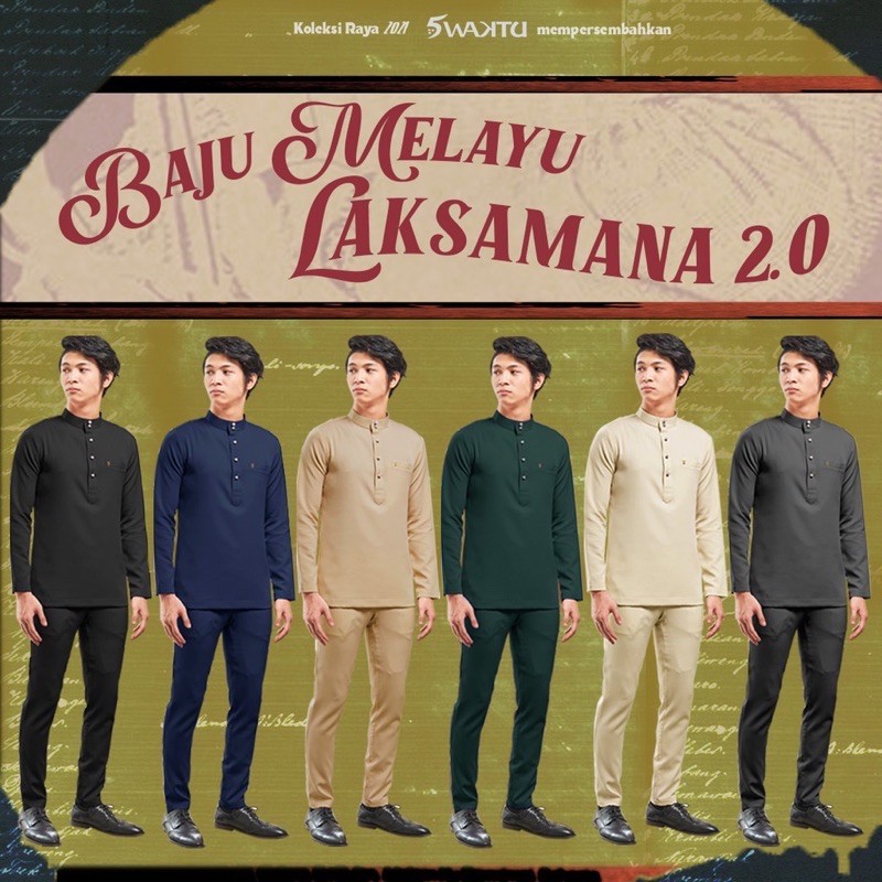 Baju Melayu Laksamana 5 Waktu