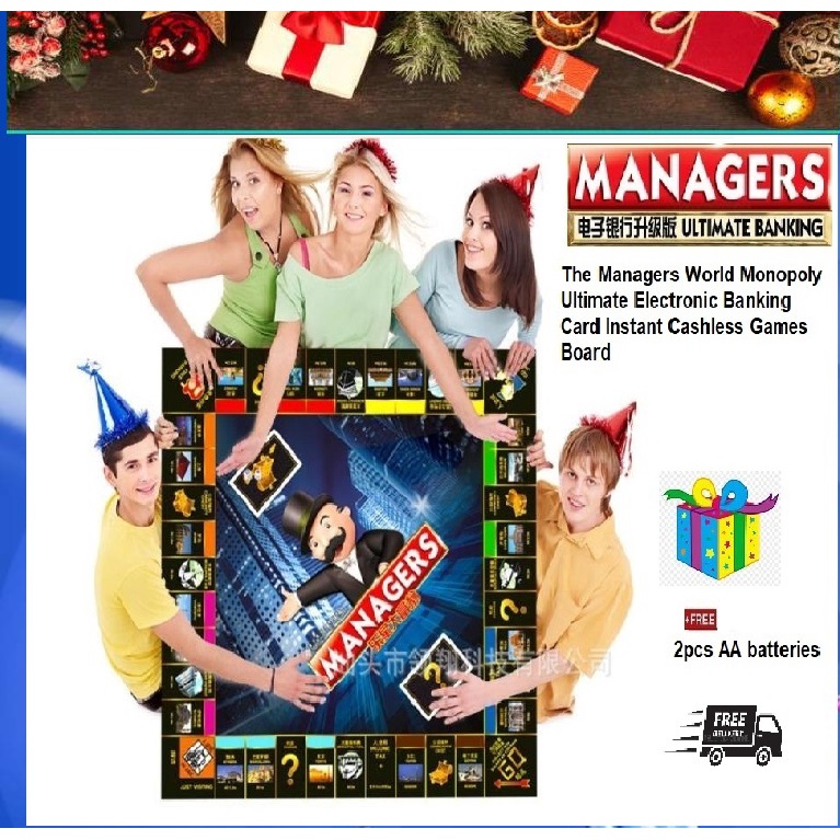 [ Ready stock ] The Managers World Monopoly Ultimate Electronic Banking Card Instant Cashless Game Board