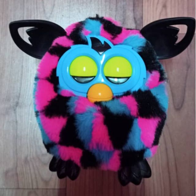 pink and black furby