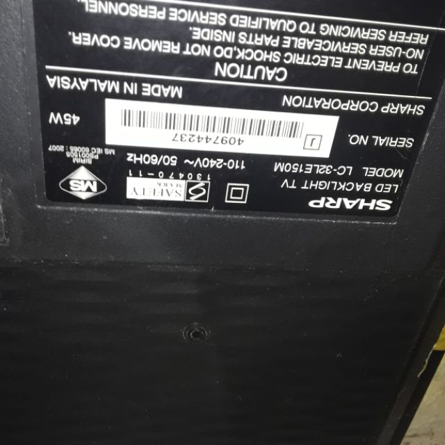 Power board tv sharp model lc32le150m