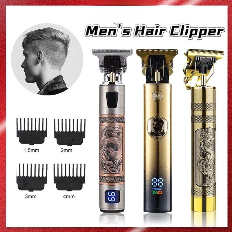 USB Rechargeable Hair Trimmer Beard Trimmer Body Face Hair Clipper Electric Hair Cutting Machine Haircut For Men Grooming Razor Barbershop Hair Clipper