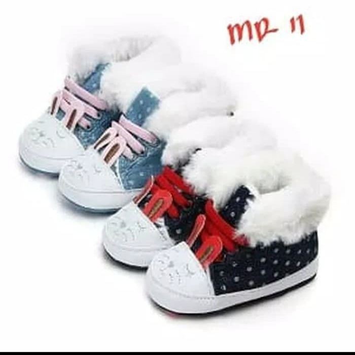 Pws02 prewalker boots rabbit Fur Shoes Boys