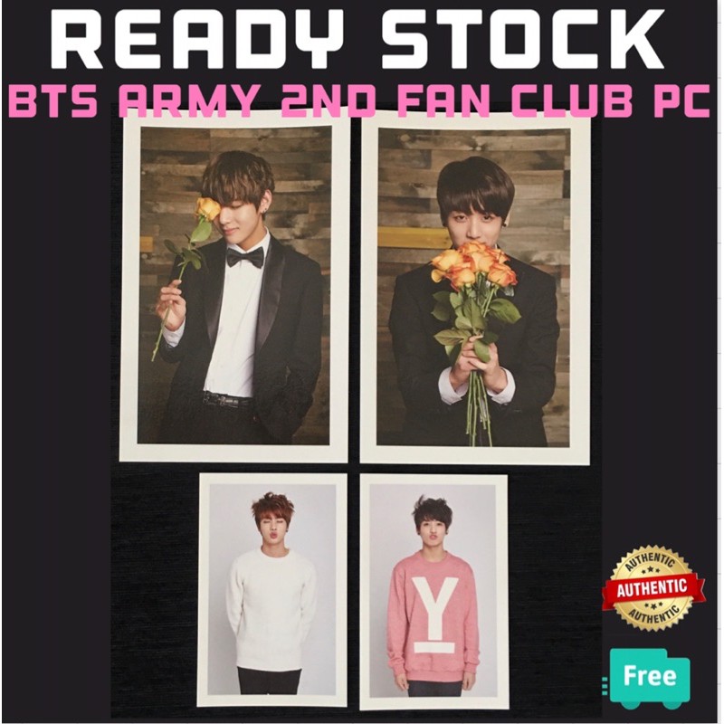 OFFICIAL BTS ARMY 2nd FAN CLUB KIT PHOTOCARD | Shopee Malaysia