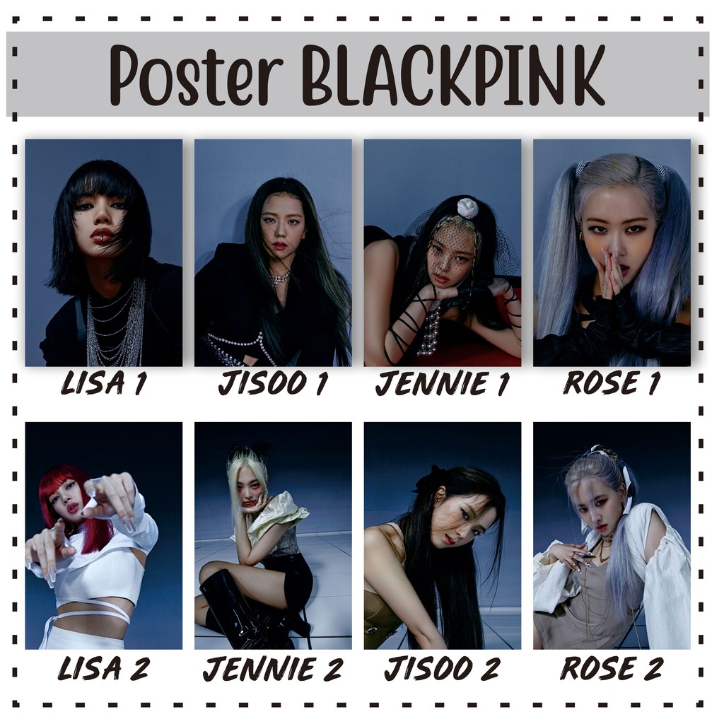 Kpop Blackpink How You Like That Lisa Jennie Rose Jisoo Poster Shopee Malaysia