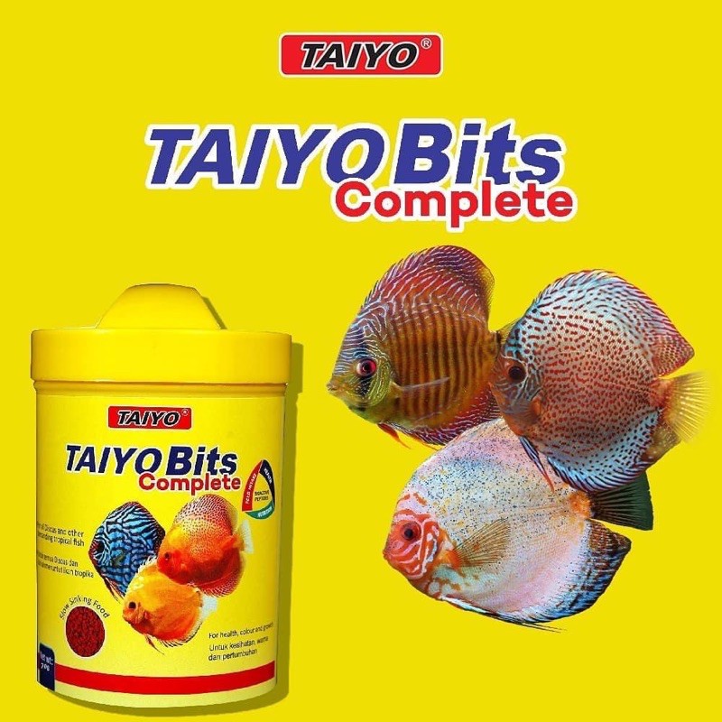 Taiyo TAIYOBits Complete Discus Fish Food Makanan 70g