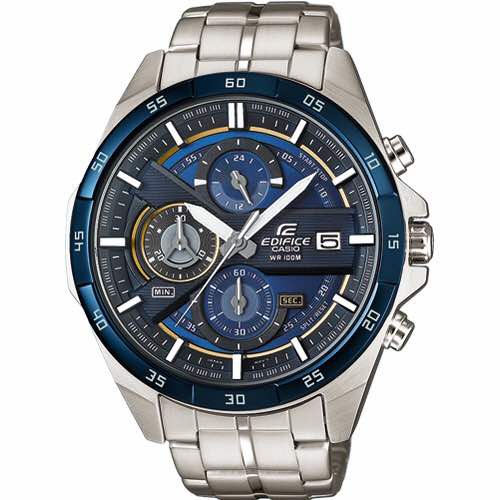 casio edifice blue dial
