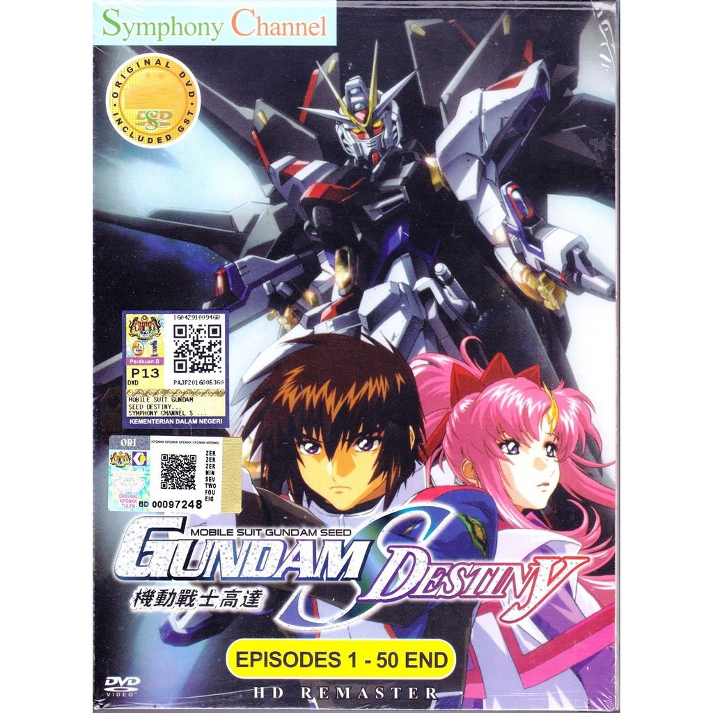 Gundam Seed Destiny Complete Tv Series Hd Remastered English Japanese Version Shopee Malaysia