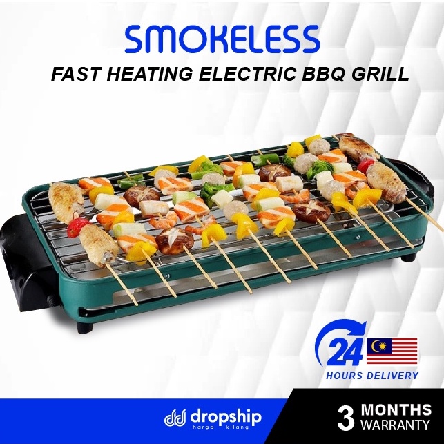 Electric Barbeque BBQ Grill Bbq pan Korean BBQ Pan Multi Cooker outdoor Smokeless Detachable Stainless Steel Grill Pan