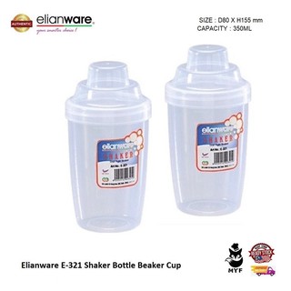 Elianware 350ml BPA Free Shaker Beaker Bottles Cups Nutritious Bottle Gym Bottles E-321 Ready Stock Malaysia