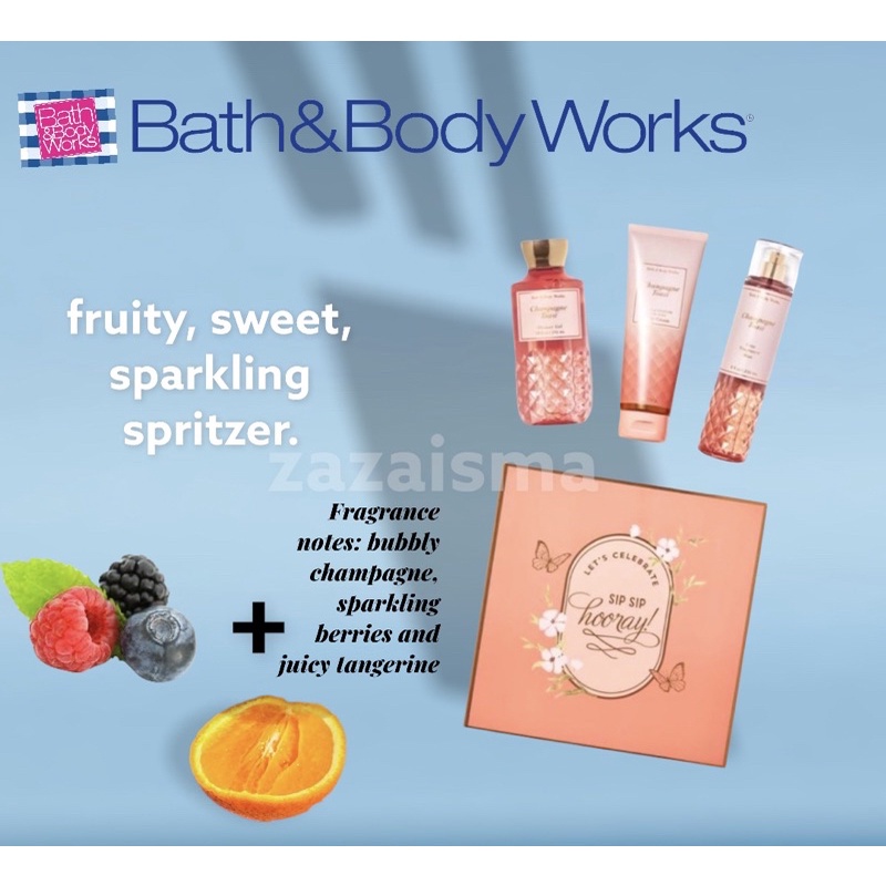 Repack Gift Set BBW Champange Toast(Best seller)5/10ml Shopee Malaysia