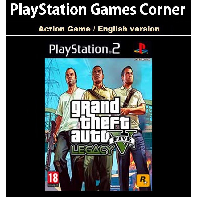 ps2 game grand theft auto v legacy alpha v0 1 gta 5 legacy action adventure game english version playstation 2 ps2 game grand theft auto v legacy