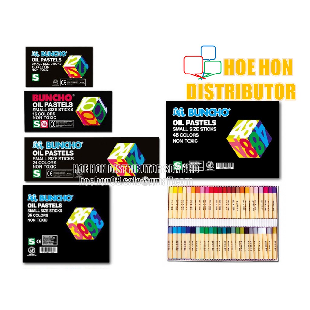 Buncho Oil Pastel Pastels Crayon Color Warna Krayon 12c 16c 24c 36c 48c