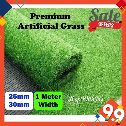 Msia Stock 30mm Premium Artificial Grass Carpet Fake Grass Karpet 