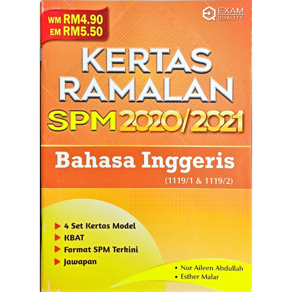 Buku Latihan Kertas Ramalan Spm 2020 2021 Bahasa Melayu Bahasa Inggeris Mathematics Science Sejarah Shopee Malaysia