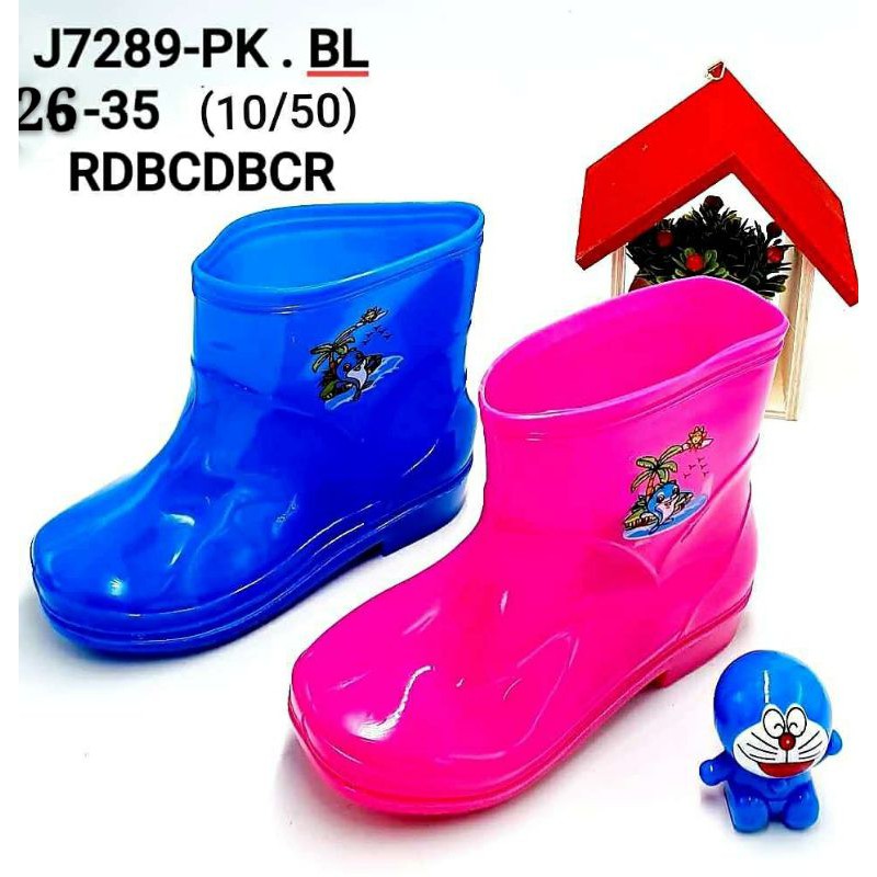 Kasut Budak Rain Boots Getah Rubber Kebun Hujan Boot Shoe Kasut Shopee Malaysia