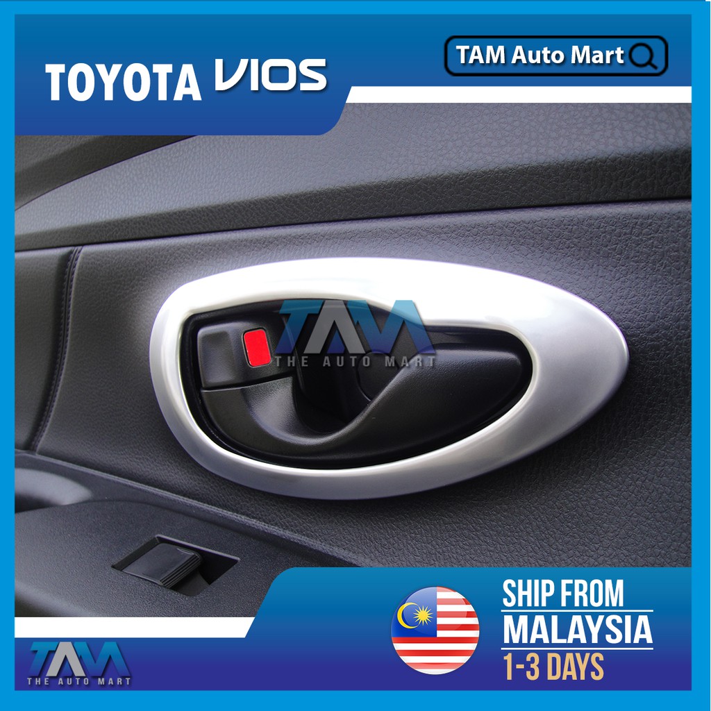 Toyota Vios Inner Door Handle Ring Only Silver Handle Bowl Cover Trim