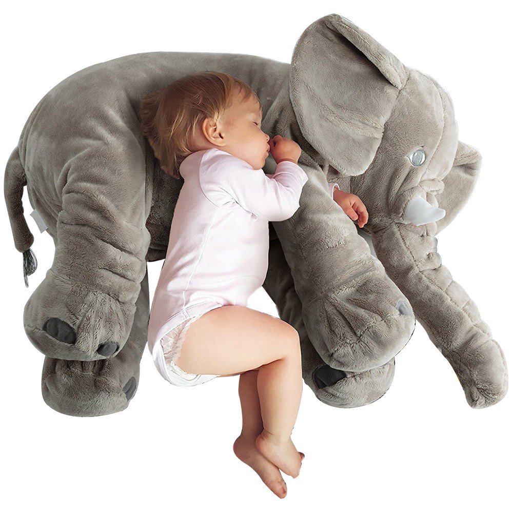 baby sleeping elephant pillow