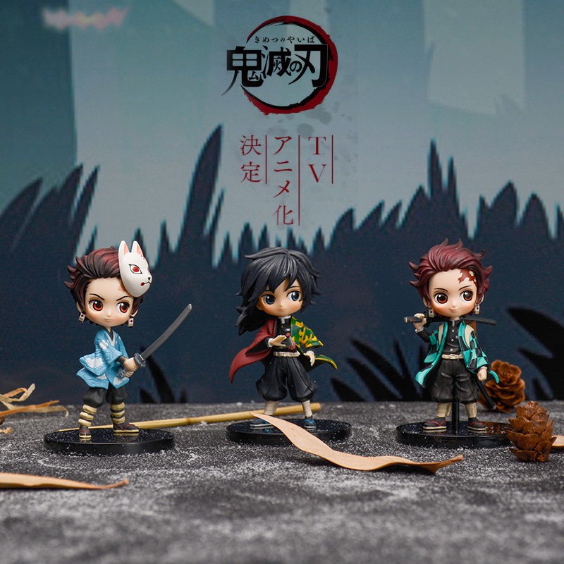 2021✼ↂDemon Slayer s Blade Pintu Dapur Buatan Tangan Tanjiro Nidouzi Isteri Saya Zenyi Versi Q Model Hiasan toys