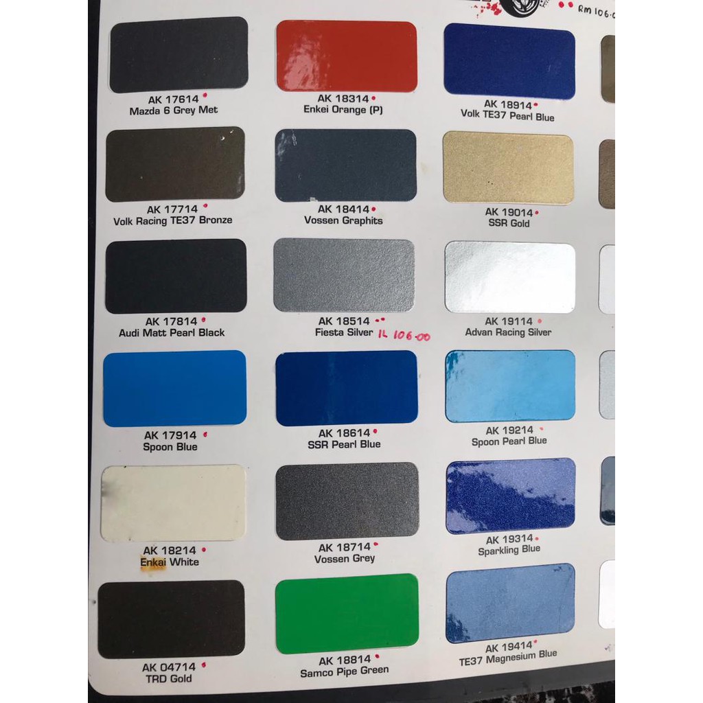 AIKKA SPORT RIM PAINT COLOUR Shopee Malaysia