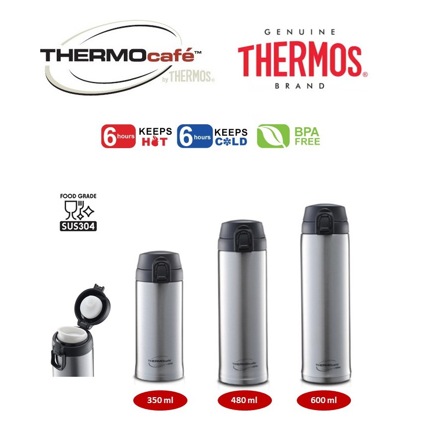 THERMOS 350ML / 480ML / 600ML THERMOcafe Stainless Steel Basic Living