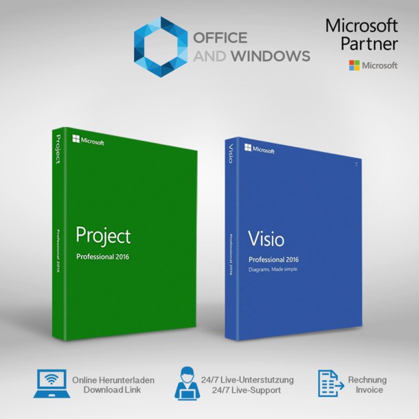 Promotion Microsoft Project Visio 16 19 Professional Plus Shopee Malaysia