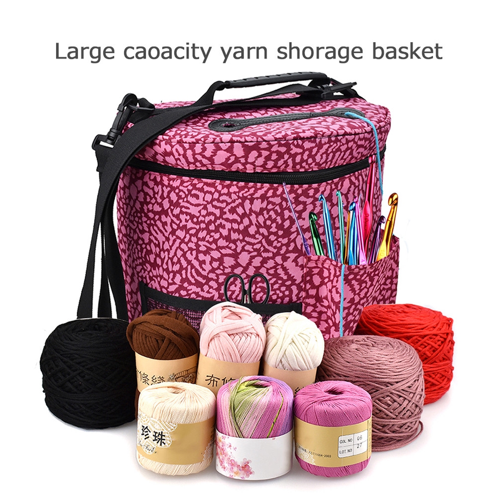 Oxford Cloth Bag Lightweight Portable Yarn Crochet Thread Storage