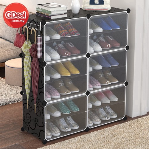 Gdeal Super Large Diy Magic 6 Cube Magic Cube Storage Shelf Simple Wardrobe Shoe Rack Organizer Shopee Malaysia