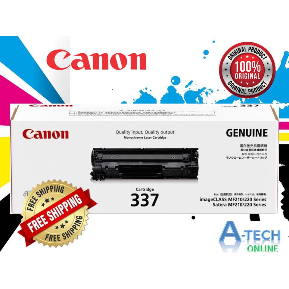 Canon 337 Genuine Original Toner Mono Black Toner Cartridge 151dw Mf 217w Mf 226dn Mf 232w Mf 235 Shopee Malaysia